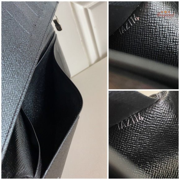Authentic Louis Vuitton Damier Graphite Coated Canvas Leather Brazza Wallet 2014 - Picture 13 of 14